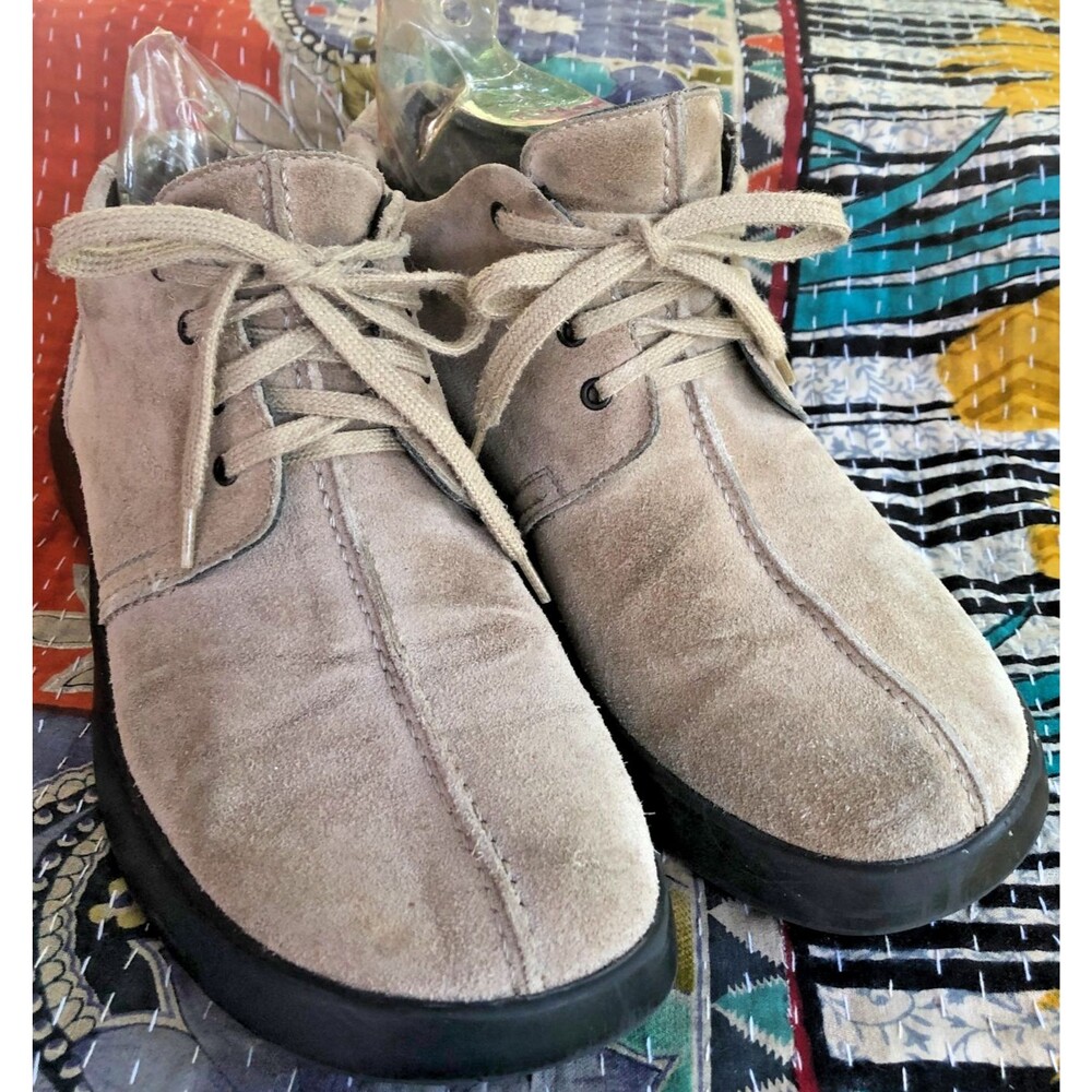GEOX Respira Classic Sneaker Shoes Women's EU Sz 38, US  8 Tan Beige Suede